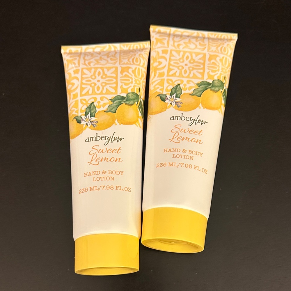 2 Sweet Lemon Hand & Body Lotion by AmberGlow